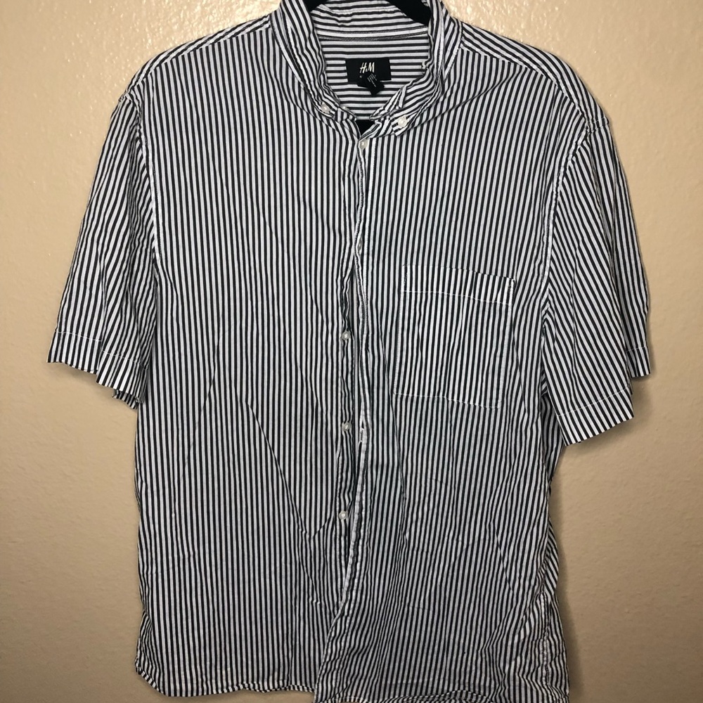 Striped Oversized Button Down